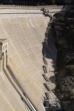 stairs down the face of oshaughnessy dam, hetch hetchy
