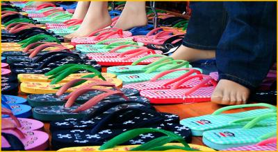 Sea of flip flops