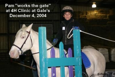 Pam & Lil Work the Gate.JPG