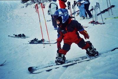Marco als Snowboarder