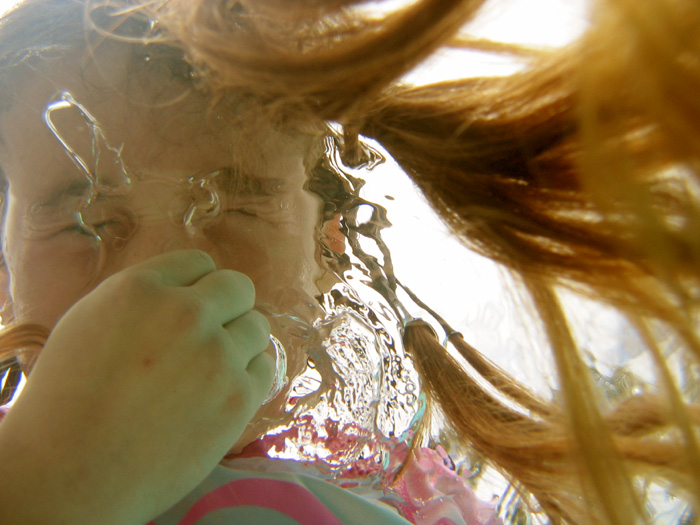 children, underwater, portrait