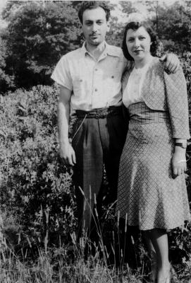 Man and Woman in Field 1930's or 40's