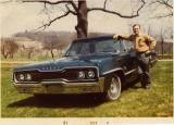 Grandpa Henry with 1966 Dodge Monaco in 1970 in Kunkletown, Pennsylvania
