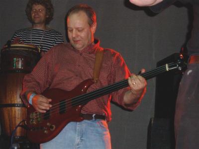 A familiar face on the bass