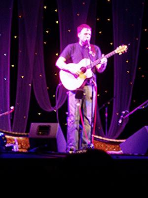 A rather ultraviolet looking Martyn Joseph