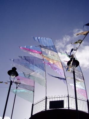 Welcoming flags