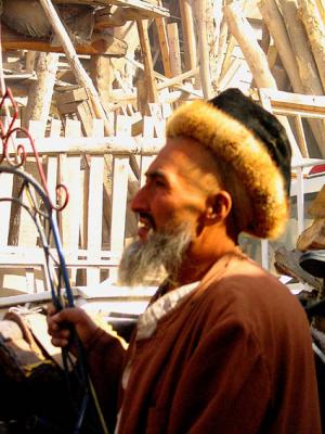 Profile with hat and beard