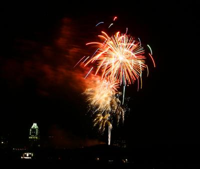 Austin Texas 4th of July Fireworks - Zilker Park