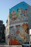 Comic strip murals in Brussels