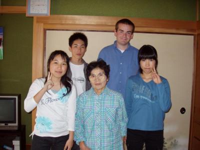 With Hiro, Tomomi, Yuki and obachan