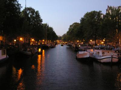 Canal at night