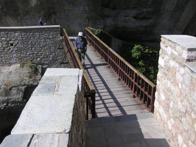 Bridge to Grand Meteora Monastery