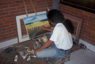Painter in village of Butuan