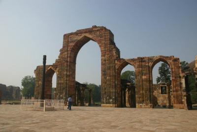 Part of the ruins of Lalkot - full of Hindu and Muslim architecture