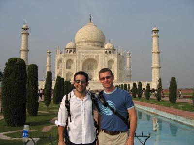 Us outside the Taj