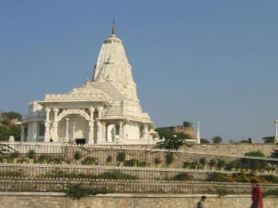 Hindu temple (The marble glows different colors with different lighting)