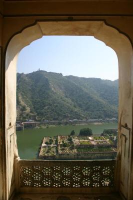 
The flower garden below, the wind would carry the scented air up into the fort