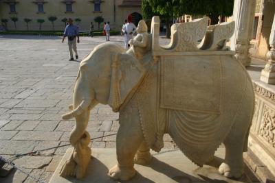 City Palace - marble elephant