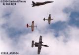 USAF Heritage Flight at the 2004 Aviation Nation Air Show stock photo #2515