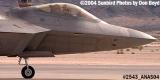 USAF F/A-22 Raptor #AF99-011 at the 2004 Aviation Nation Air Show stock photo #2543
