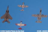USAF Heritage Flight at the 2004 Aviation Nation Air Show stock photo #2185