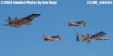 USAF Heritage Flight at the 2004 Aviation Nation Air Show stock photo #2189
