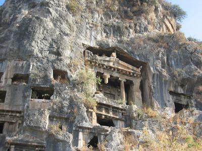 Entire cities in ancient (and new) Turkey have not survived some earthquakes
while their unique sarcophagi and rock tombs have.