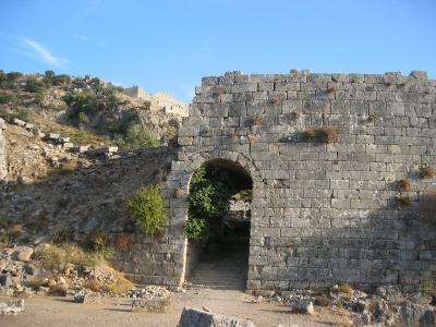 Entrance to the theater, built 150 BC - 200 AD