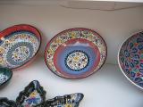This maker's hand-painted pottery is exhibited in The British Museum. The large bowl was $50, but I had to watch my budget.