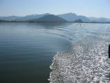 Approaching a warm water swimming area