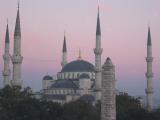 The Blue Mosque, through a window, at this point (cold).  Suleymaniye Cami