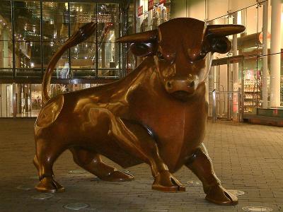 The famous bronze Bull