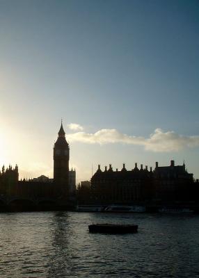 Houses of Parliament silhouette
