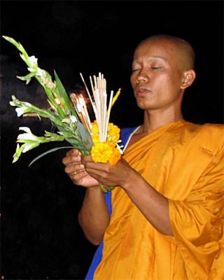 Wat Phu monk