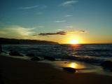 Sunset at  Laniakea Beach