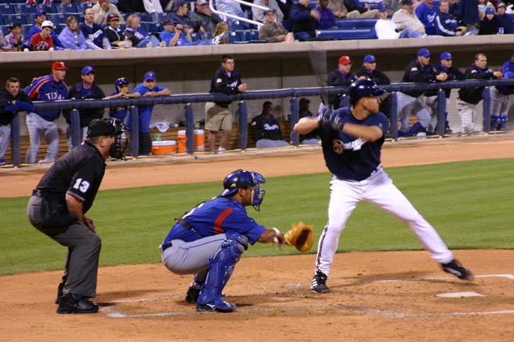 Brewers-Rangers Game