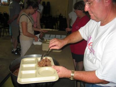 our first meal at the YWAM (youth with a mission)