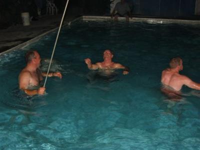 playing in the pool at YWAM