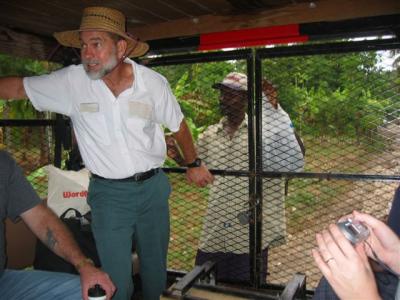 this man jumped on the back of our truck (while it was moving) and hitched a ride