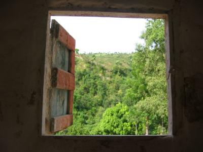 looking out the school house window