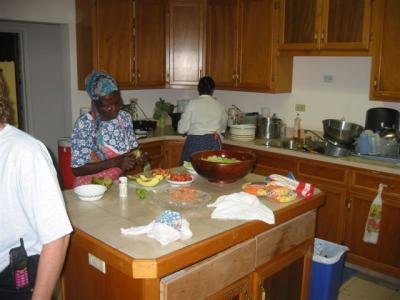 Friday night meal on campus