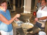 Joan and Charlie dish up a big plate full