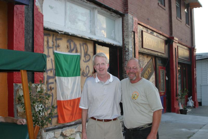 Sandy and I at The Celtic Ray.
