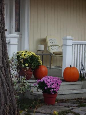 Unionville Porch in the fall