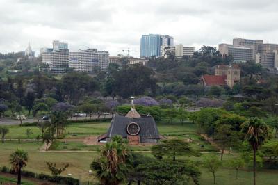 View overlooking Uhuru Park, Nairobi