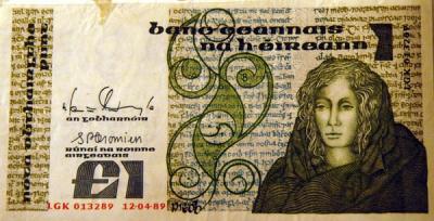 Ireland retired the Irish pound in favor of the Euro