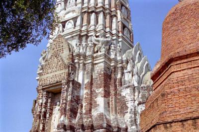 Khmer style central tower of Wat Ratchaburana