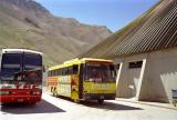 The Empresa Rapido bus from Mendoza, Argentina to Santiago at the border crossing