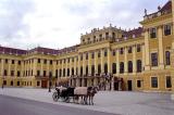 Horse carriage waits in front of Schnbrunn Palace