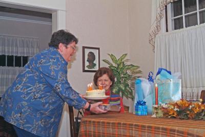 Sues Birthday Celebration - 11-01-2004 - with Liz, Doug & Children